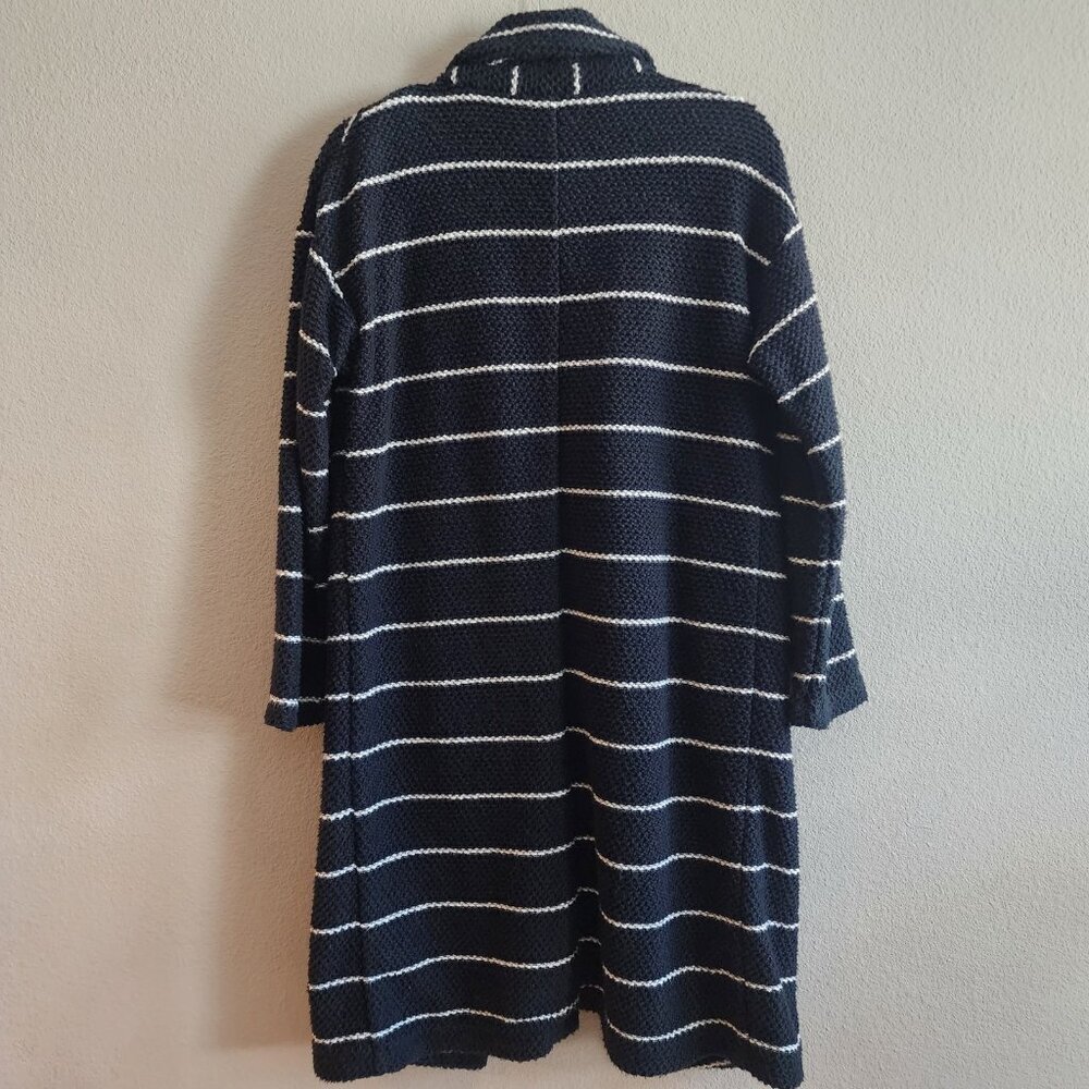 Marine Layer Birdseye Coat Womens Small Striped Knit Long Cardigan - Picture 7 of 9